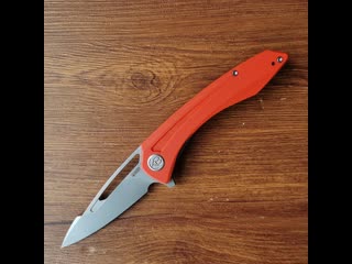 30% off kubey ku345b folding knife aus 10 steel orange g10 handle