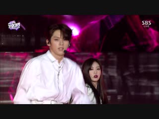 181225 2018 sbs 가요대전 더보이즈x스트레이키즈x(여자)아이들 new wave by 시잎새
