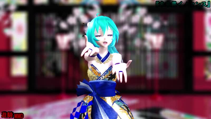 【mmd tda】『未来景イノセンス』【1440p 60fps or wqhd】kimono mik(1080p hd)