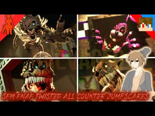 Tihonsyah [sfm fnaf] fnaf twisted all counter jumpscares