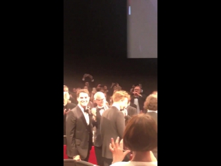 Everyone on their feet for #goodtime's premiere from the safdie brothers with robert pattinson