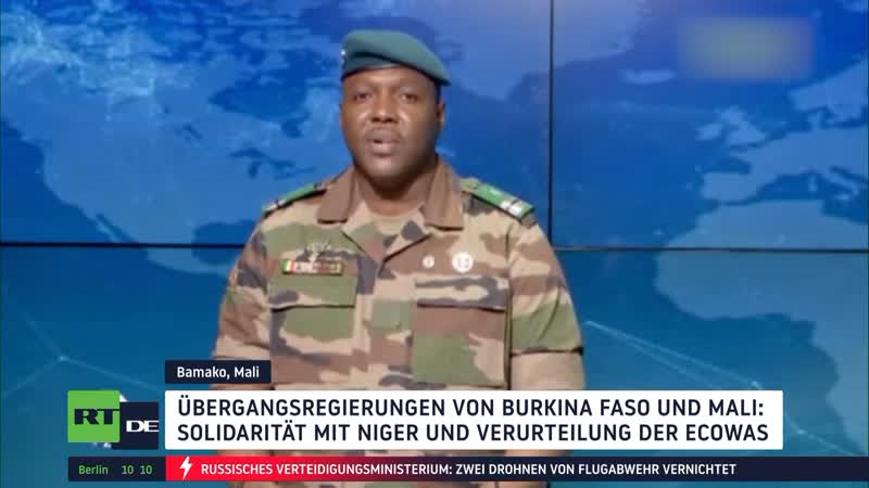 "wäre kriegserklärung" mali und burkina faso warnen vor militärischer intervention in niger