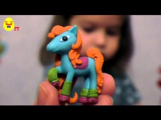 Цветочные пони | яйца сюрприз unboxing little pony surprise eggs девочка украшает