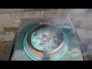 Molten copper vs dawn soap