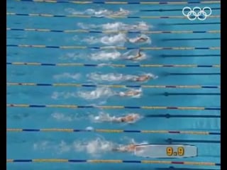 Alexander popov wins mens 50m and 100m freestyle gold barcelona 1992 olympics