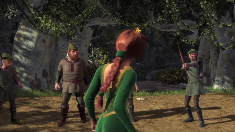 Шрек фиона vs разбойников