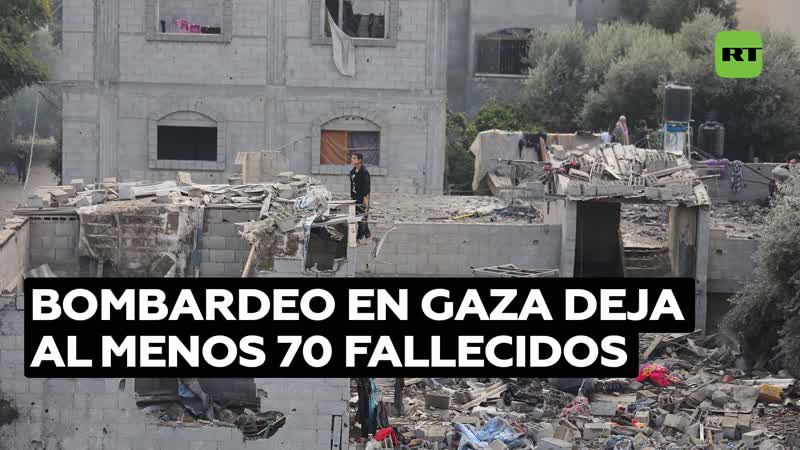 Al menos 70 muertos tras un bombardeo israelí contra un campamento de refugiados en gaza