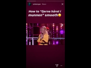 Instagram story julie bergan