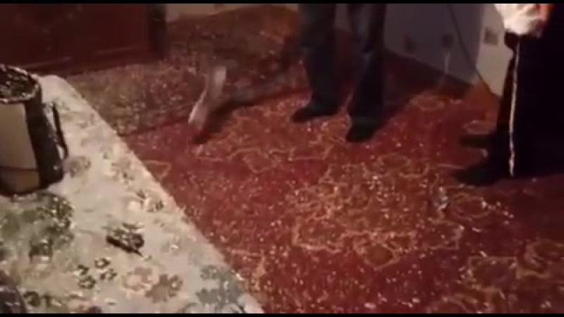 Последствия взрыва баллона монтажной пены