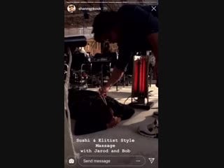 Bts video of bob and jarod on the set of the100 via shannonkook’s ig story