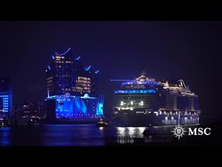 Msc grandiosa christening ceremony