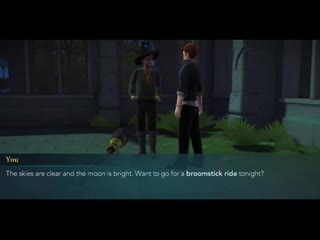 Hogwarts mystery courtyard date