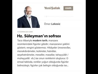 Ömer lekesiz hz süleyman’ın sofrası