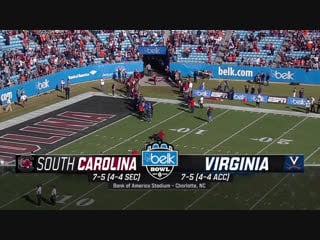 Ncaaf 2018 / belk bowl / south carolina gamecocks virginia cavaliers / 2h / en
