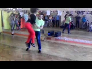 Azael and irina bachata tricks