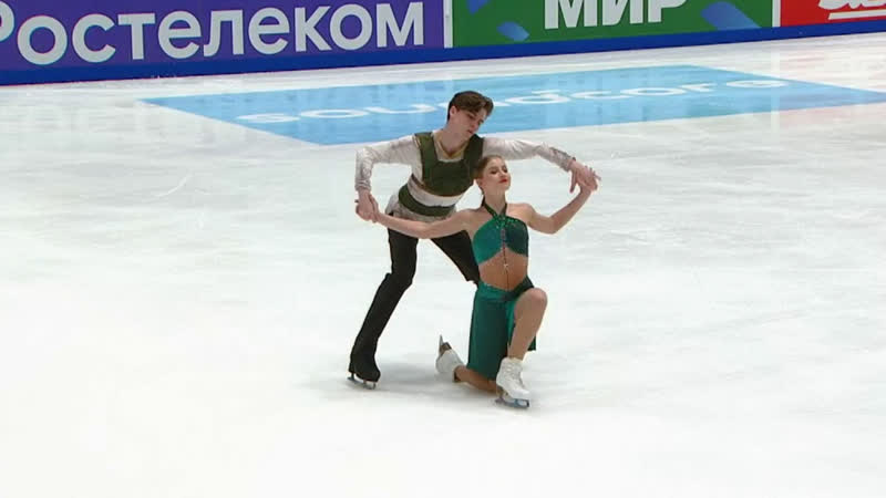 Василиса кагановская валерий ангелопол произвольный танец танцы на льду финал гран при россии по фигурному катанию 202223