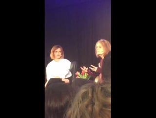 Emma watson at "how to academy" with gloria steinem