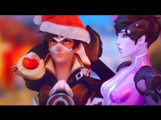 Overwatch трейсер поцелуй милота