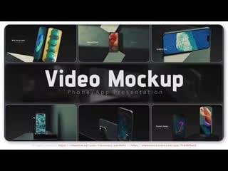 Video mockup phone presentation
