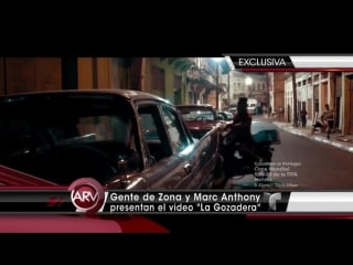 Al rojo vivo marc anthony y gente de zona graban el tema la gozadera telemundo arv