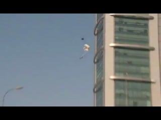 Jump from mcb tower, karachi pakistan