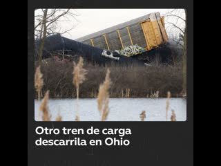 Otro tren de carga descarrila en ohio