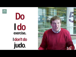 Play, do and go for sports english in a minute