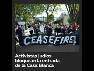 Arrestan a activistas judíos durante una protesta cerca de la casa blanca