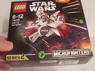 Lego star wars microfighters series 2 arc 170 starfighter building