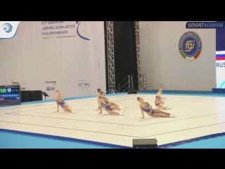 Aerobic gymnastics 1st european ag1 competition 2017 group final rus