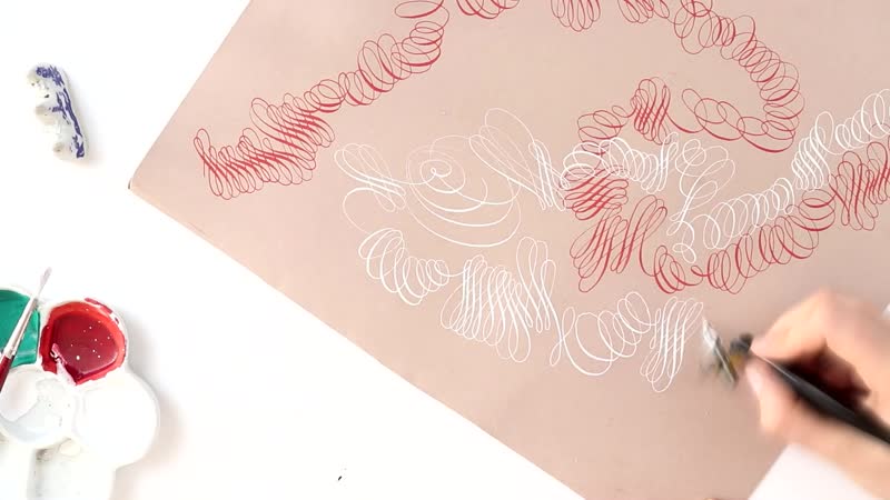 Каллиграфия острым пером с маей лебедевой