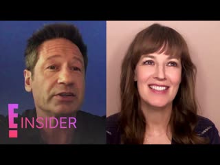 David duchovny rosemarie dewitt talk filming the estate e! insider