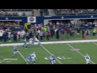 Punter chris jones big hit on lions returner dallas cowboys