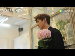 [bts] 160701 harpers bazaar men x ehe 2016 fall/winter photoshoot behind the scenes @ lu han