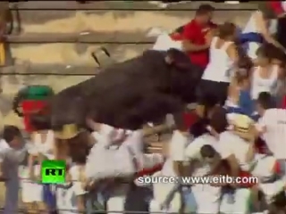 Spain rampage raging bull charges into crowd injuring 40 at bullfight