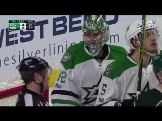 Kari lehtonen bats the puck to himself for save 2 16 17