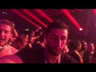 Headhunterz, g flow and in the crowd at the last minutes of qlimax 2016