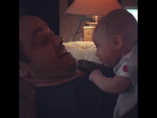 Mark sheppard with his cute daughter