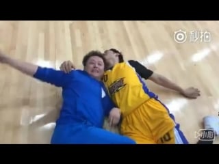 Leo with teacher jiao