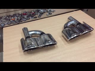 Насадки на глушители amg 6 5 w221, cl w216