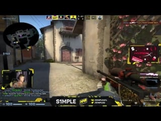 S1mple crazy flick shot