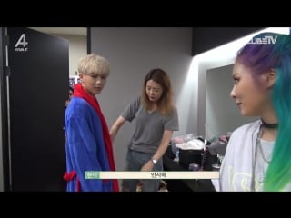 [backstage] hyuna ft ilhoon because i′m the best (bts promotion week)