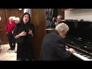 Placido domingo a dinner with family and friends in san sebastian