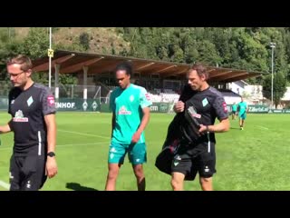 Tahith chong at werder training camp