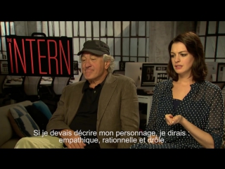 Le nouveau stagiaire interview de robert de niro et anne hathaway