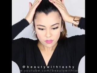 Love me a ponytail hairdo anytime @beautywithtashy @shophudabeauty lashes in carmen