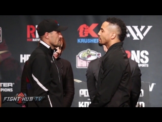 Sergey kovalev andre ward face off