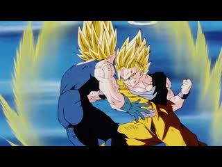 Dbz majin vegeta vs ssj2 goku (japanese)