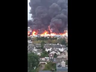 Пожар на французском химическом заводе lubrizol rouen, france (vhs video)