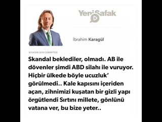 2 i̇brahim karagül skandal beklediler, olmadı ab ile dövenler şimdi abd silahı